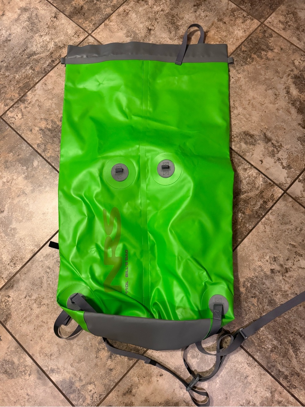 NRS Bill's Bag Dry Bag - 110 Liters Neon Green Excellent Preowned Condition